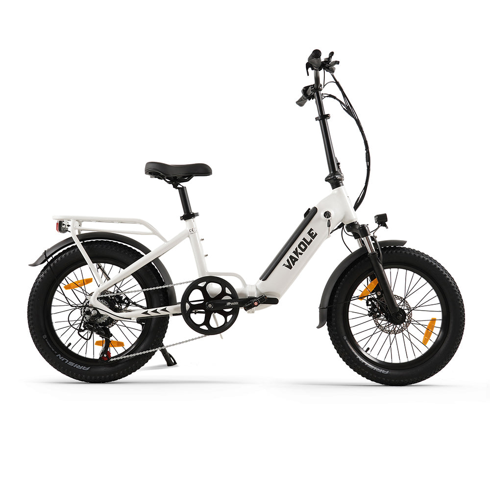 Vakole VT4 2025 Version 250W 20" Foldable Electric Bike 468Wh Compact Step-through E-bike 36V 13Ah Battery