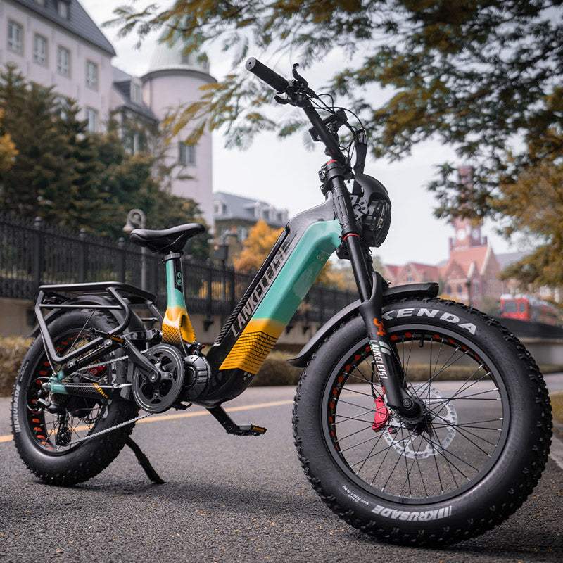 Lankeleisi RX800 Plus 2025 Version 1000W 20" Fat Bike 960Wh Full Suspension Electric Bike with Torque Sensor 48V 20Ah Battery SUV E-Bike
