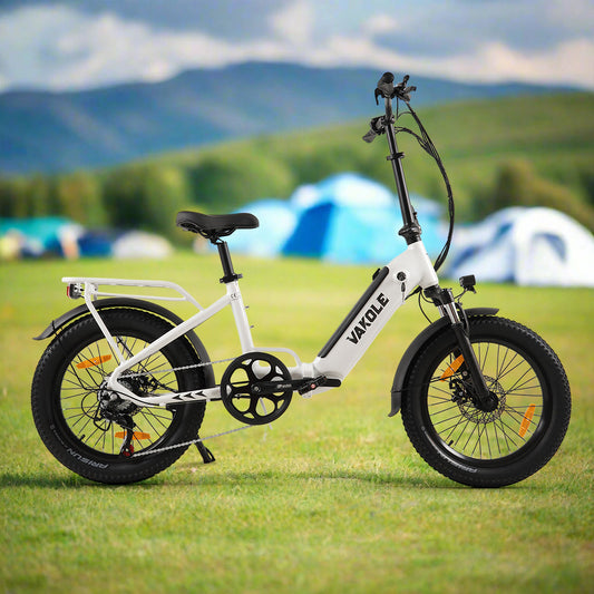 Vakole VT4 2025 Version 250W 20" Foldable Electric Bike 468Wh Compact Step-through E-bike 36V 13Ah Battery
