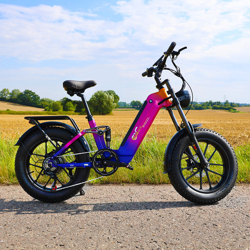 CMACEWHEEL V20 750W 20" Fat Bike 960Wh Full Suspension E-bike with Torque Sensor 48V 20Ah Battery
