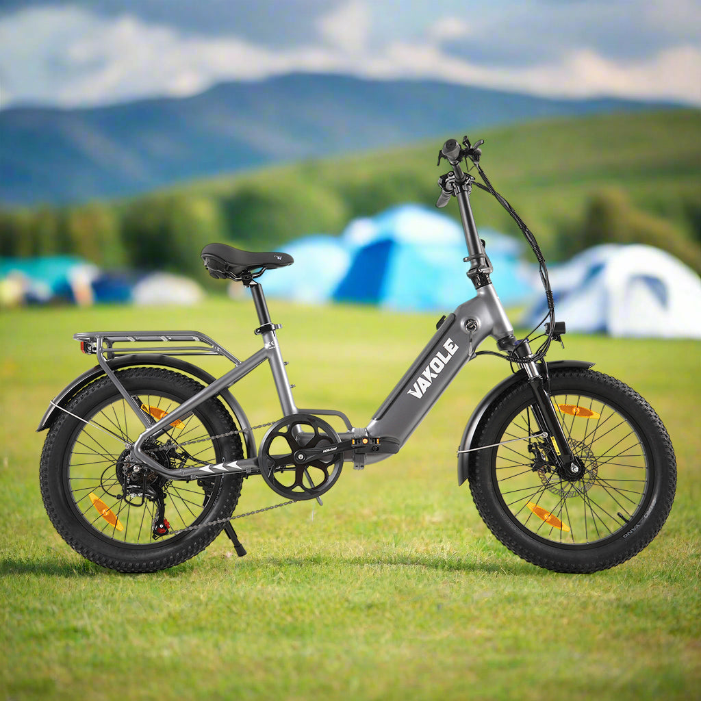 Vakole VT4 2025 Version 250W 20" Foldable Electric Bike 468Wh Compact Step-through E-bike 36V 13Ah Battery