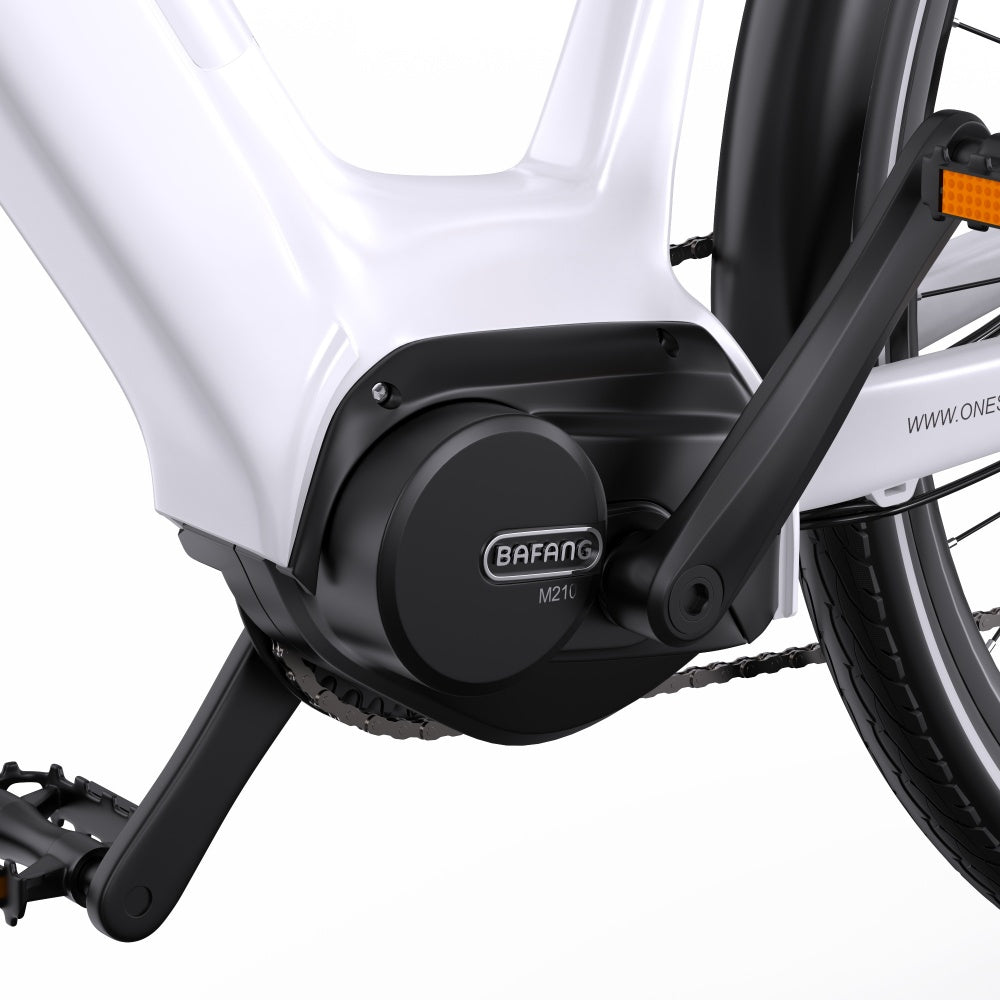 OneSport OT07 250W Bafang Mid-drive Motor 700*45C Trekking Bike City 374Wh E-bike With Torque Sensor