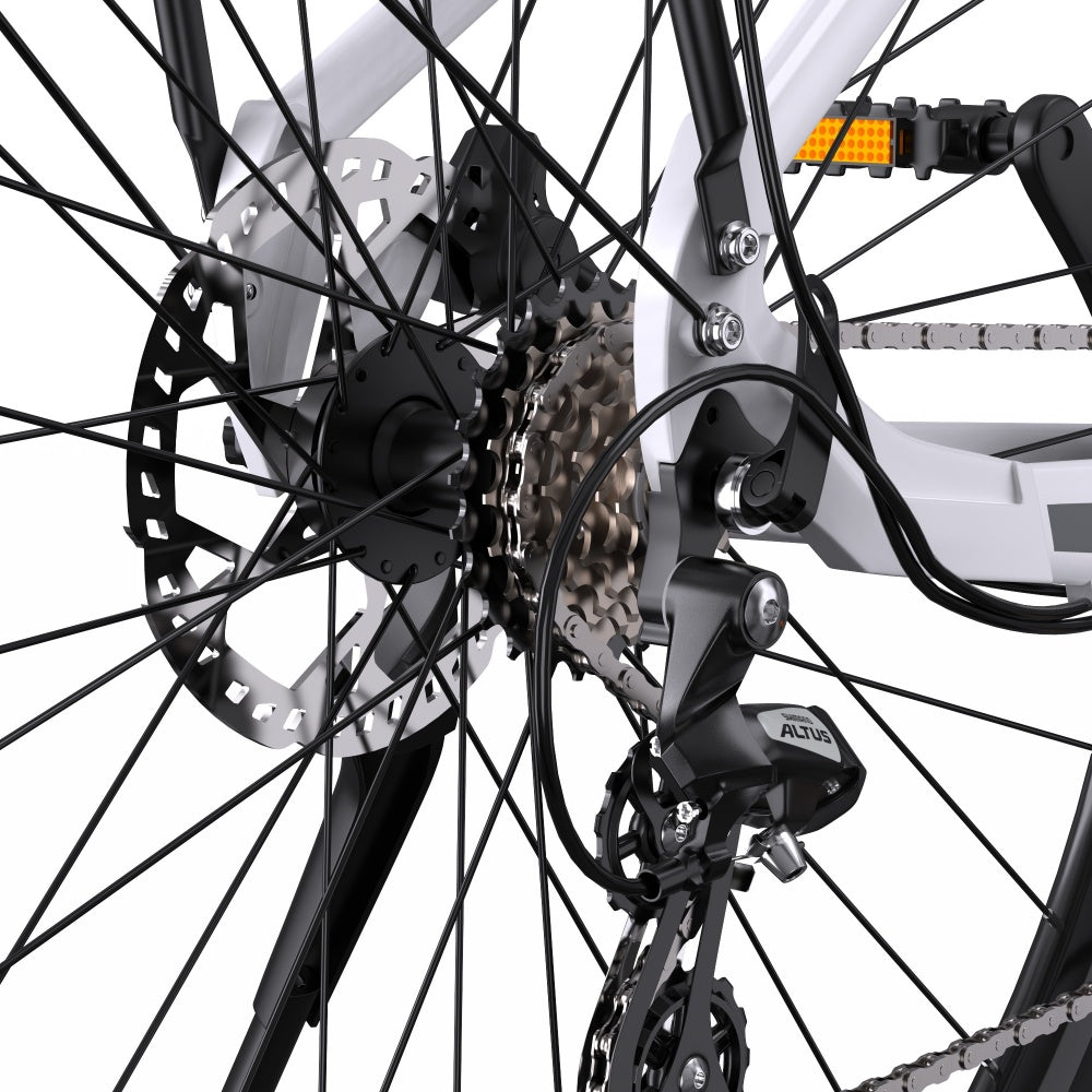 OneSport OT07 250W Bafang Mid-drive Motor 700*45C Trekking Bike City 374Wh E-bike With Torque Sensor
