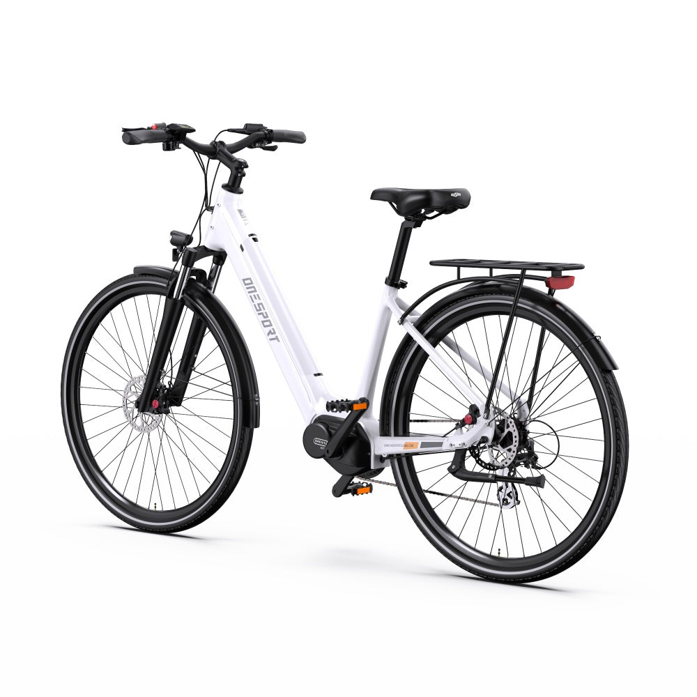 OneSport OT07 250W Bafang Mid-drive Motor 700*45C Trekking Bike City 374Wh E-bike With Torque Sensor
