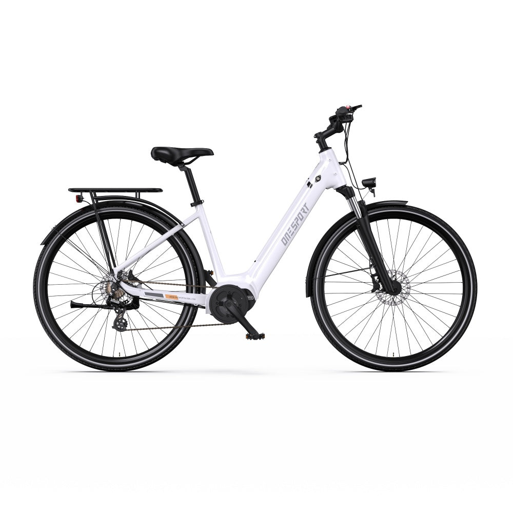 OneSport OT07 250W Bafang Mid-drive Motor 700*45C Trekking Bike City 374Wh E-bike With Torque Sensor