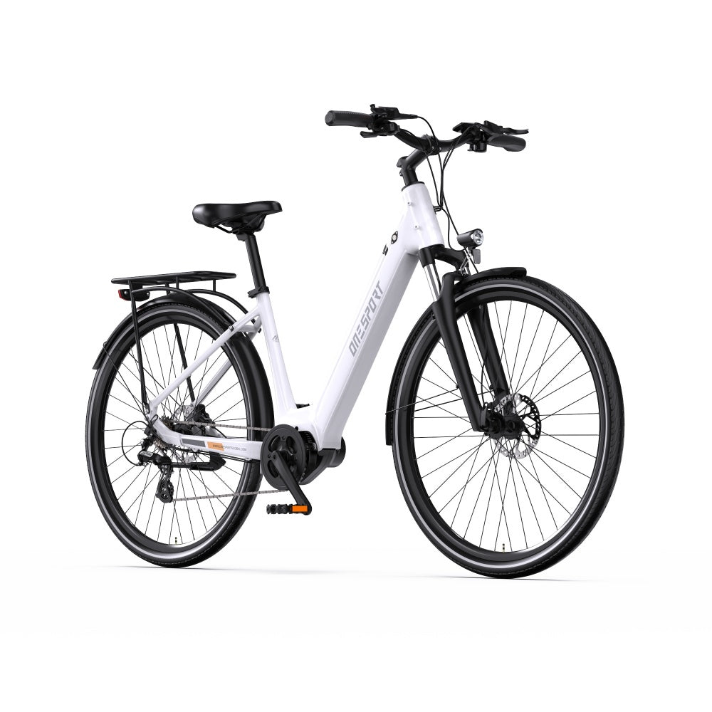 OneSport OT07 250W Bafang Mid-drive Motor 700*45C Trekking Bike City 374Wh E-bike With Torque Sensor