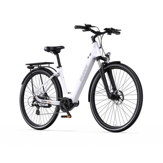OneSport OT07 250W Bafang Mid-drive Motor 700*45C Trekking Bike City 374Wh E-bike With Torque Sensor
