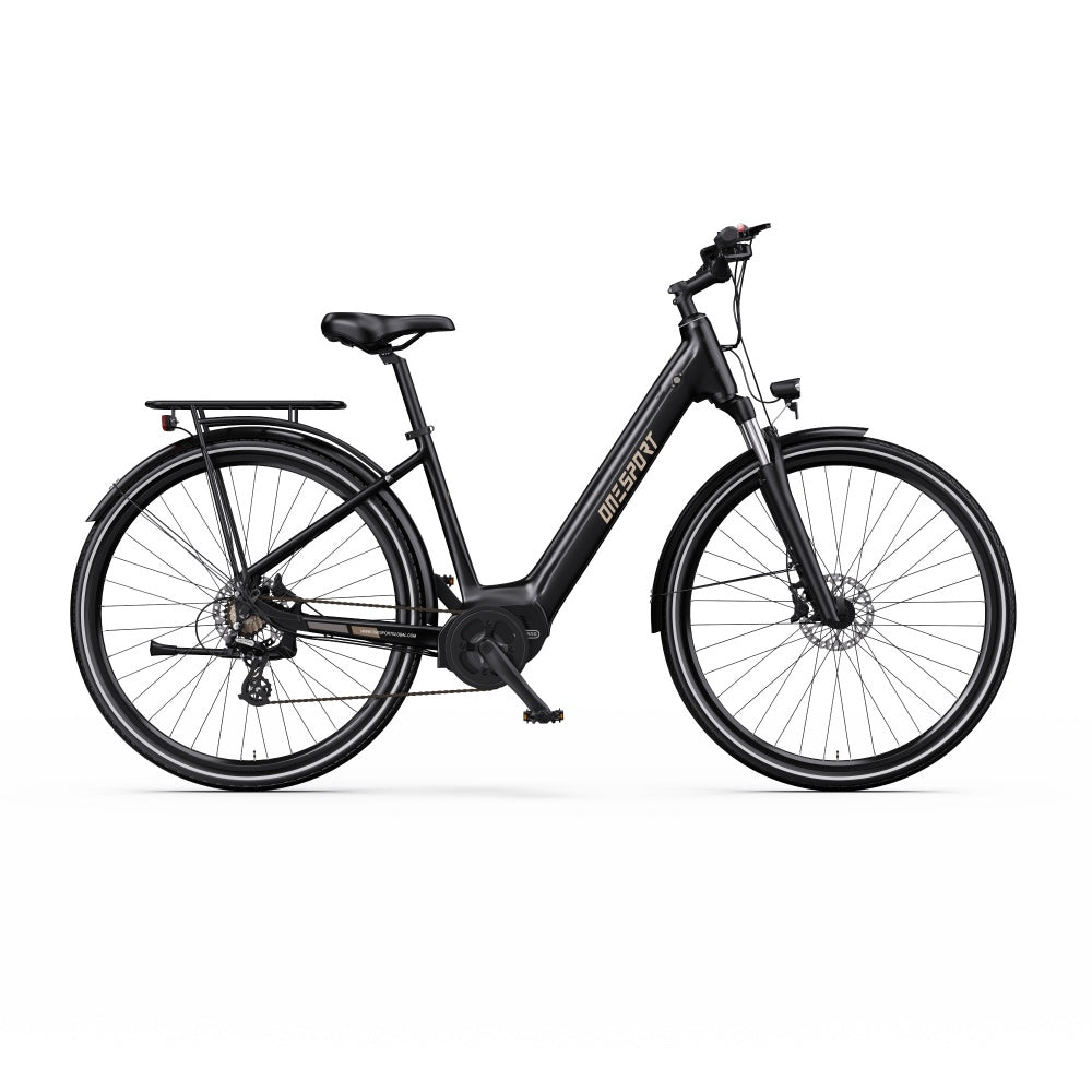 OneSport OT07 250W Bafang Mid-drive Motor 700*45C Trekking Bike City 374Wh E-bike With Torque Sensor
