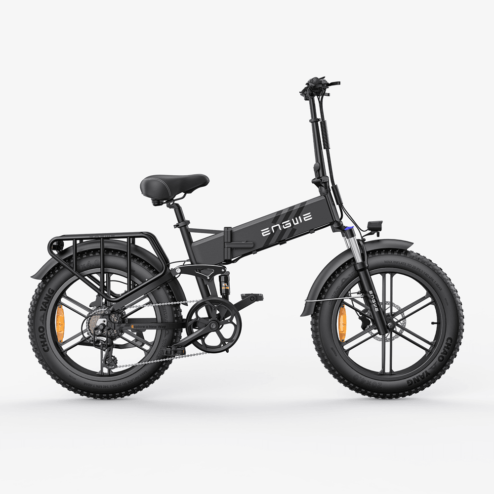 Engwe Engine Pro 2.0 750W 20" Fat Bike 768Wh Foldable E-Mountain Bike with Torque Sensor 48V 16Ah Battery