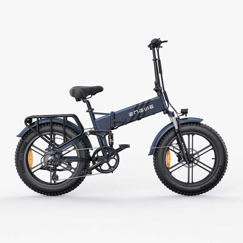 Engwe Engine Pro 2.0 750W 20" Fat Bike 768Wh Foldable E-Mountain Bike with Torque Sensor 48V 16Ah Battery