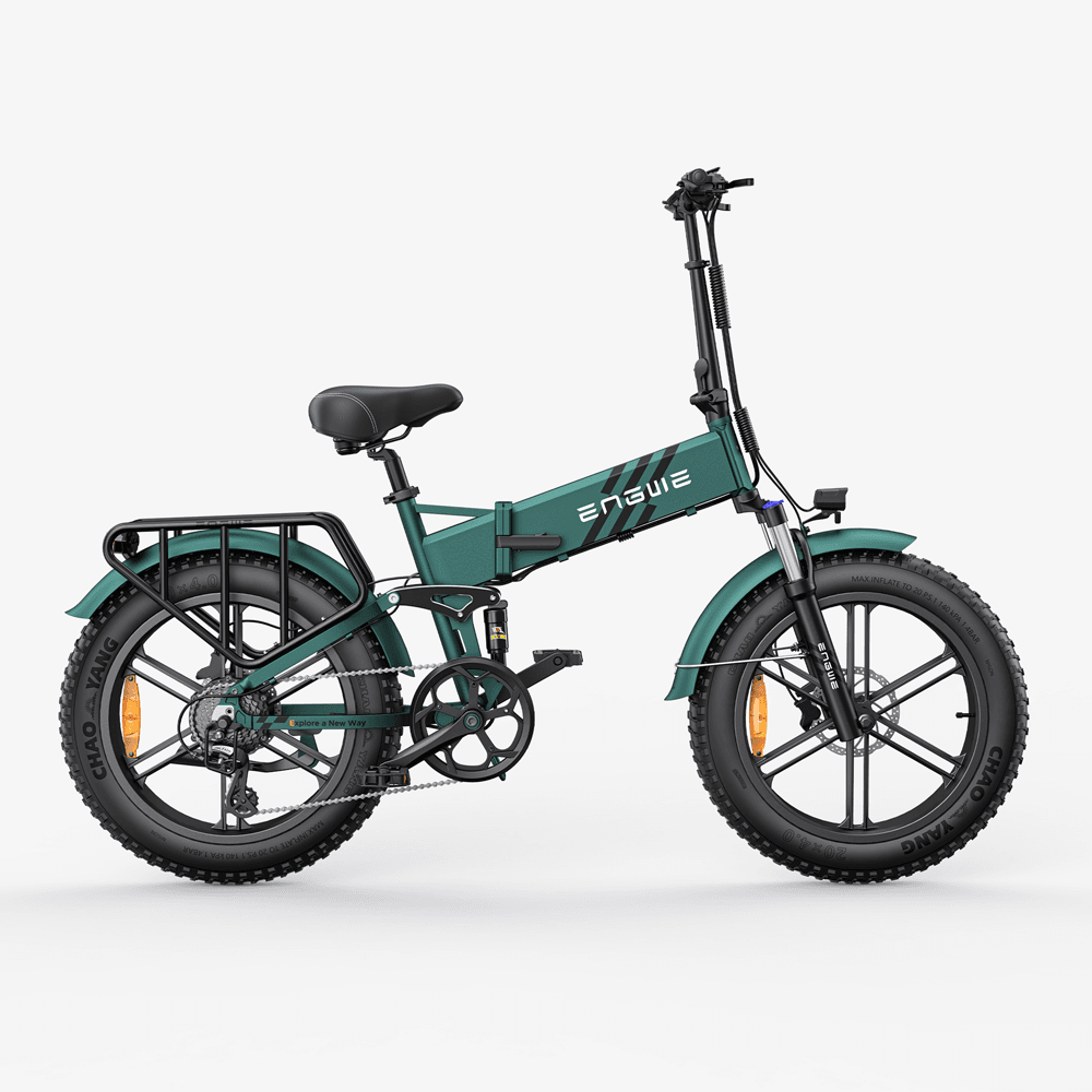 Engwe Engine Pro 2.0 750W 20" Fat Bike 768Wh Foldable E-Mountain Bike with Torque Sensor 48V 16Ah Battery