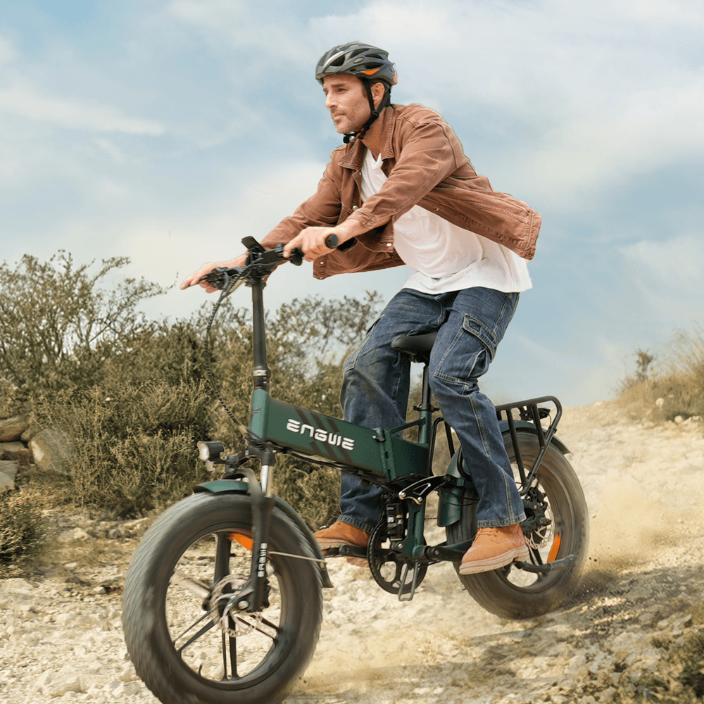 Engwe Engine Pro 2.0 750W 20" Fat Bike 768Wh Foldable E-Mountain Bike with Torque Sensor 48V 16Ah Battery