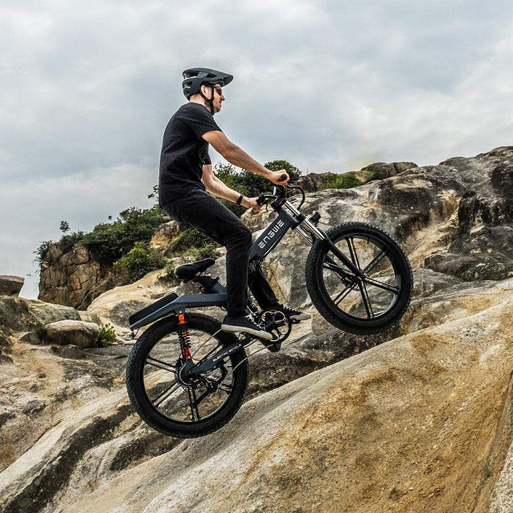 Engwe X26 1000W 26" Fat Bike Foldable E-Mountain Bike Dual Batteries EMTB