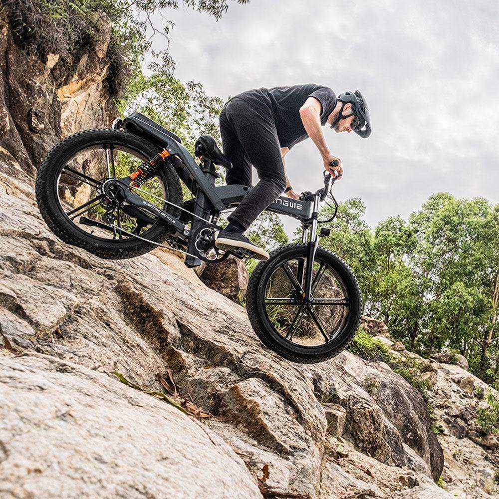 Engwe X26 1000W 26" Fat Bike Foldable E-Mountain Bike Dual Batteries EMTB