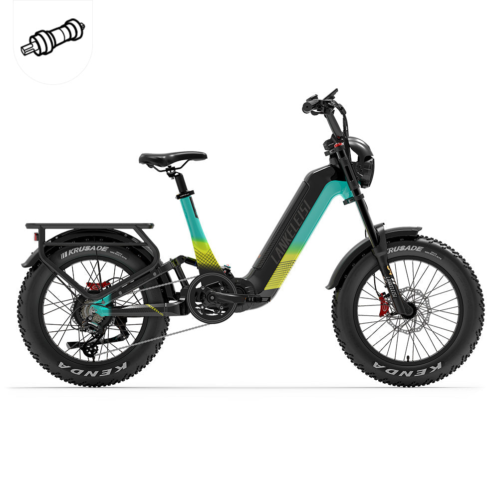 Lankeleisi RX800 Plus 2025 Version 1000W 20" Fat Bike 960Wh Full Suspension Electric Bike with Torque Sensor 48V 20Ah Battery SUV E-Bike
